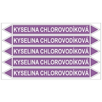 Značení potrubí, kyselina chlorovodíková